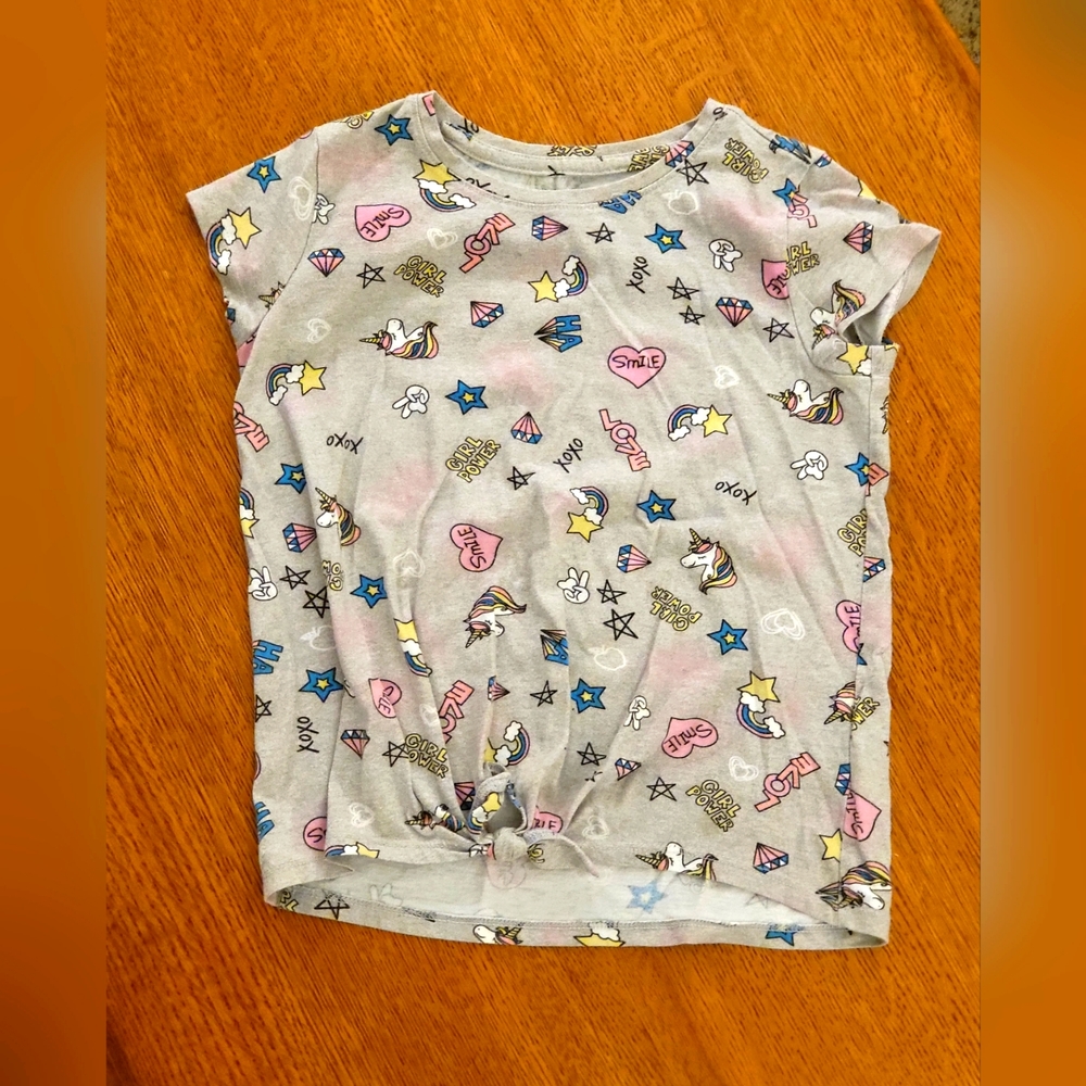 wonder nation unicorn/love print tee